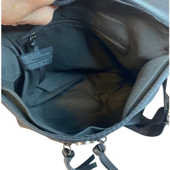 NWT Botkier New York Black Trigger Nylon & Faux Leather Mini Backpack Bag main image 13